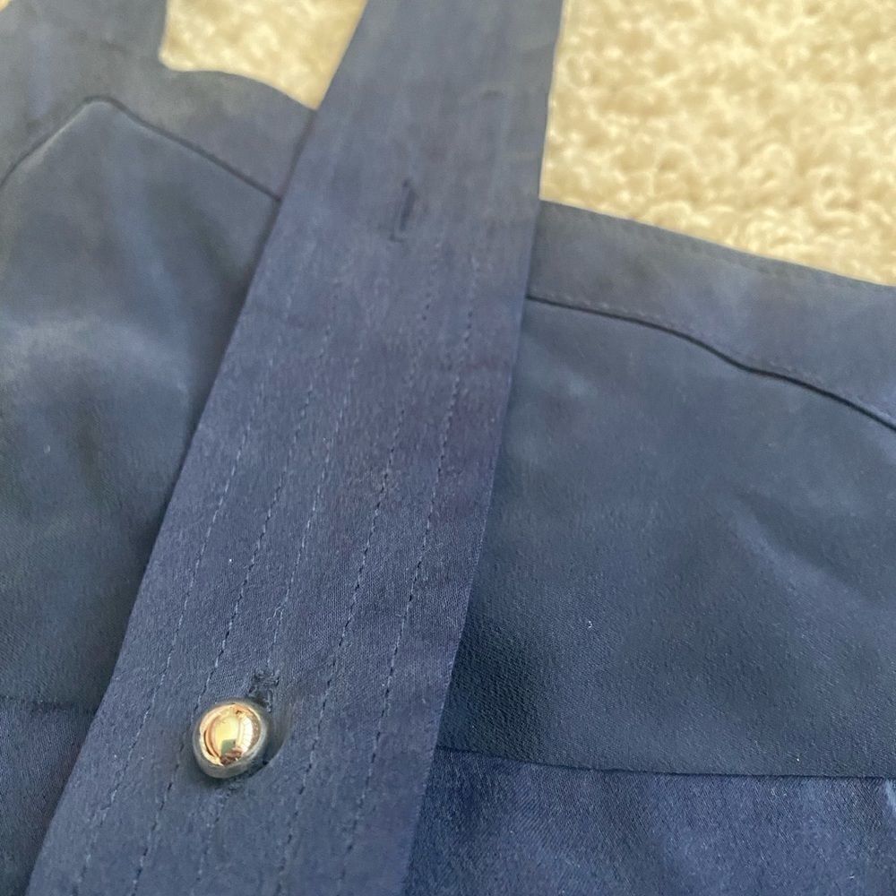 NWOT Anthropologie ‘Floreat’ 100% Navy Blu… - Picture 9 of 9
